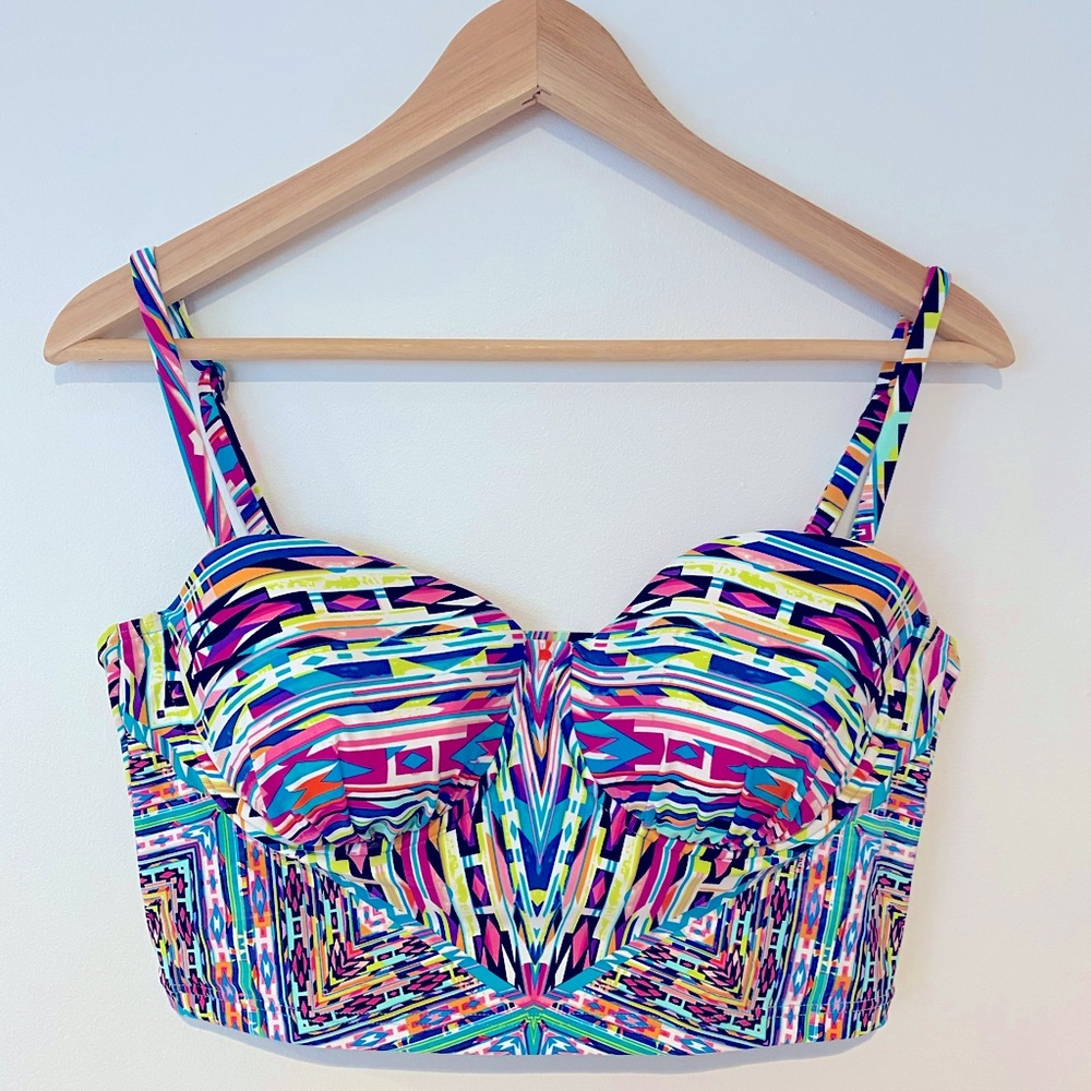 Kenneth Cole Reaction Bodice Bikini Top - Multicolored